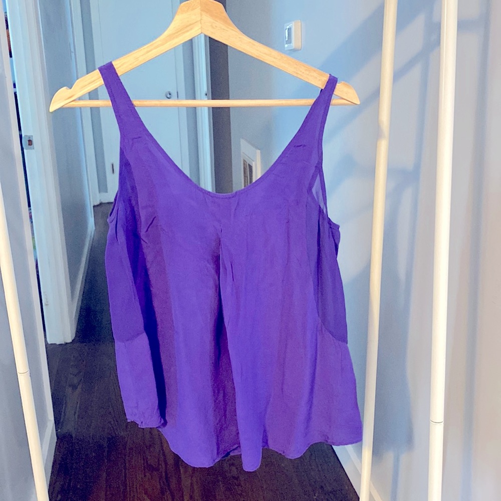 Sleeveless Silk Top